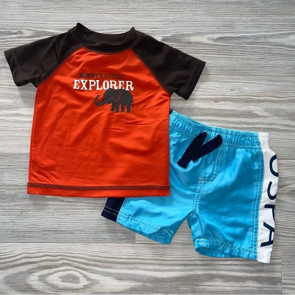 Baby Boy Swimsuit Set Carter’s & U.S. Polo Assn 6 Months